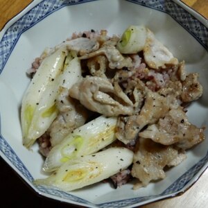 豚バラ葱塩丼